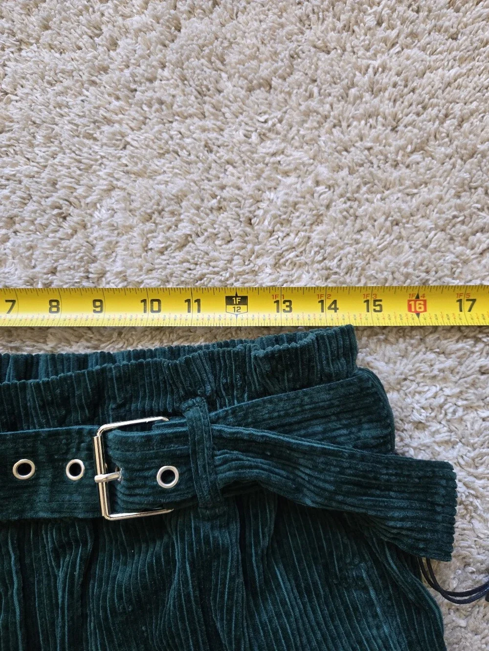 Blanknyc Baxter Ribcage Corduroy Pants Womens 28 Green Straight Leg